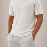 Pull Homme Col Montant à Manches Courtes