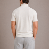 Pull Homme Col Montant à Manches Courtes