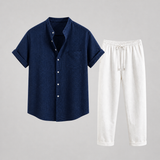 Ensemble Homme Chemise à Manches Courtes et Pantalon