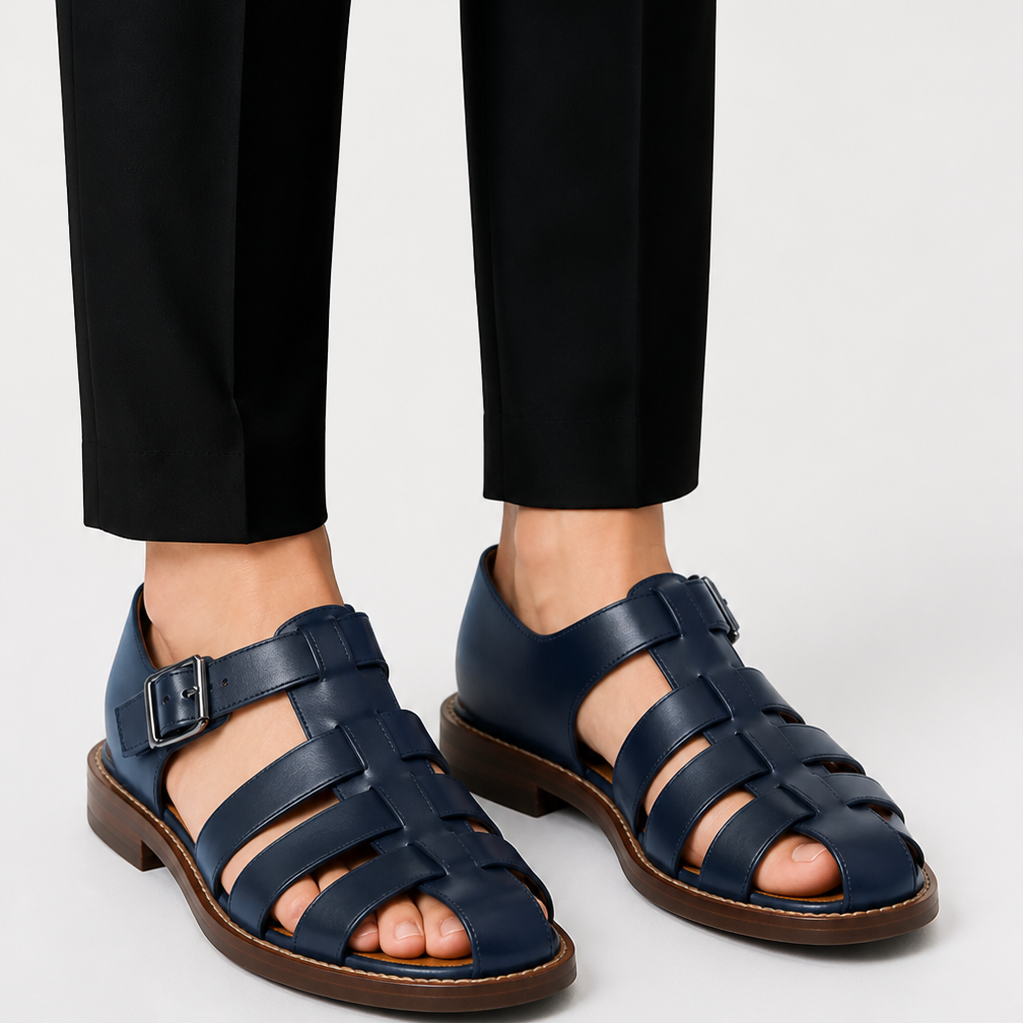 Sandales Homme en Cuir Tressé