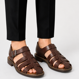 Sandales Homme en Cuir Tressé