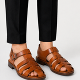 Sandales Homme en Cuir Tressé