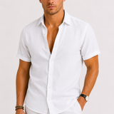 Chemise Homme à Manches Courtes en Lin