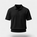 Polo homme coton uni – Design minimaliste avec poche