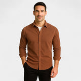 Chemise homme coton velours côtelé – Business casual raffiné