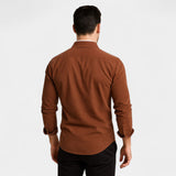 Chemise homme coton velours côtelé – Business casual raffiné