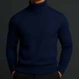 Pull Homme Col Roulé en Maille