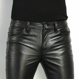 Pantalon Skinny Effet Cuir