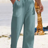 Pantalon Ample à Taille Élastique et Cordon