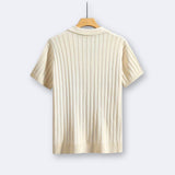 Chemise Texturée à Rayures Verticales