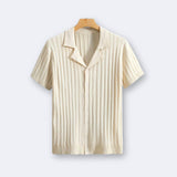 Chemise Texturée à Rayures Verticales