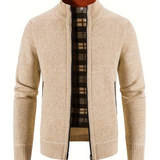 Gilet Zippé Texturé à Col Montant