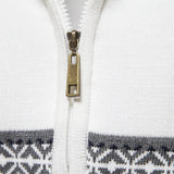 Pull Homme Tricoté à Col Montant Zippé