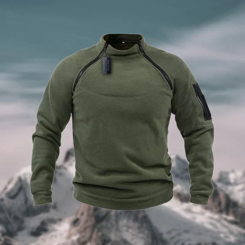 Pull Technique à Col Montant Zippé