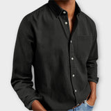 Chemise Homme en Lin avec Poche Poitrine