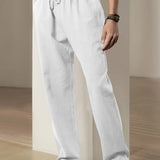 Pantalon Ample à Taille Élastique et Cordon