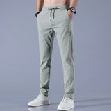 Pantalon Cargo Fuselé à Taille Élastique