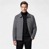 Manteau en Laine Homme Col Montant – Élégance Moderne Tailleur
