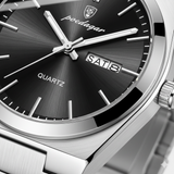 Montre pour Homme Ultra Fine en Acier Inoxydable – Lumineuse et Étanche 41 mm