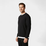 Lot de 3 pulls homme coton col rond – coupe ample, raffinés, essentiels du quotidien