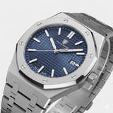 Montre pour Homme Acier Inoxydable Argentée – Quartz Lumineuse et Étanche 42 mm