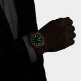 Montre pour Homme Acier Inoxydable Or Rose – Quartz Lumineuse et Étanche 42 mm