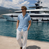 Ensemble Chemise Rayée et Pantalon Assorti
