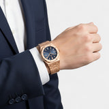 Montre pour Homme Acier Inoxydable Or Rose – Quartz Lumineuse et Étanche 42 mm