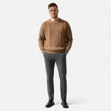 Pull En Laine Noir Homme
