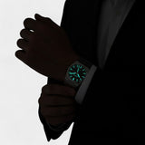 Montre pour Homme Ultra Fine en Acier Inoxydable – Lumineuse et Étanche 41 mm