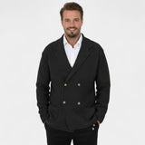 Cardigan Croisé pour Homme en Maille – Col Revers Style Tailleur