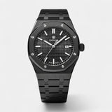 Montre pour Homme Acier Inoxydable Noire – Quartz Lumineuse et Étanche 42 mm