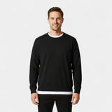 Lot de 3 pulls homme coton col rond – coupe ample, raffinés, essentiels du quotidien