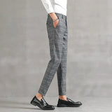 Pantalon Carreaux Prince-de-Galles Coupe Fuselée