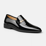 Mocassins Vernis à Boucle Métallique