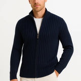Gilet Homme en Maille Zippé