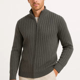 Gilet Homme en Maille Zippé