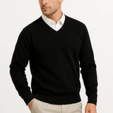 Pull Homme Col V en Maille Classique