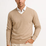 Pull Homme Col V en Maille Classique