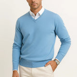 Pull Homme Col V en Maille Classique