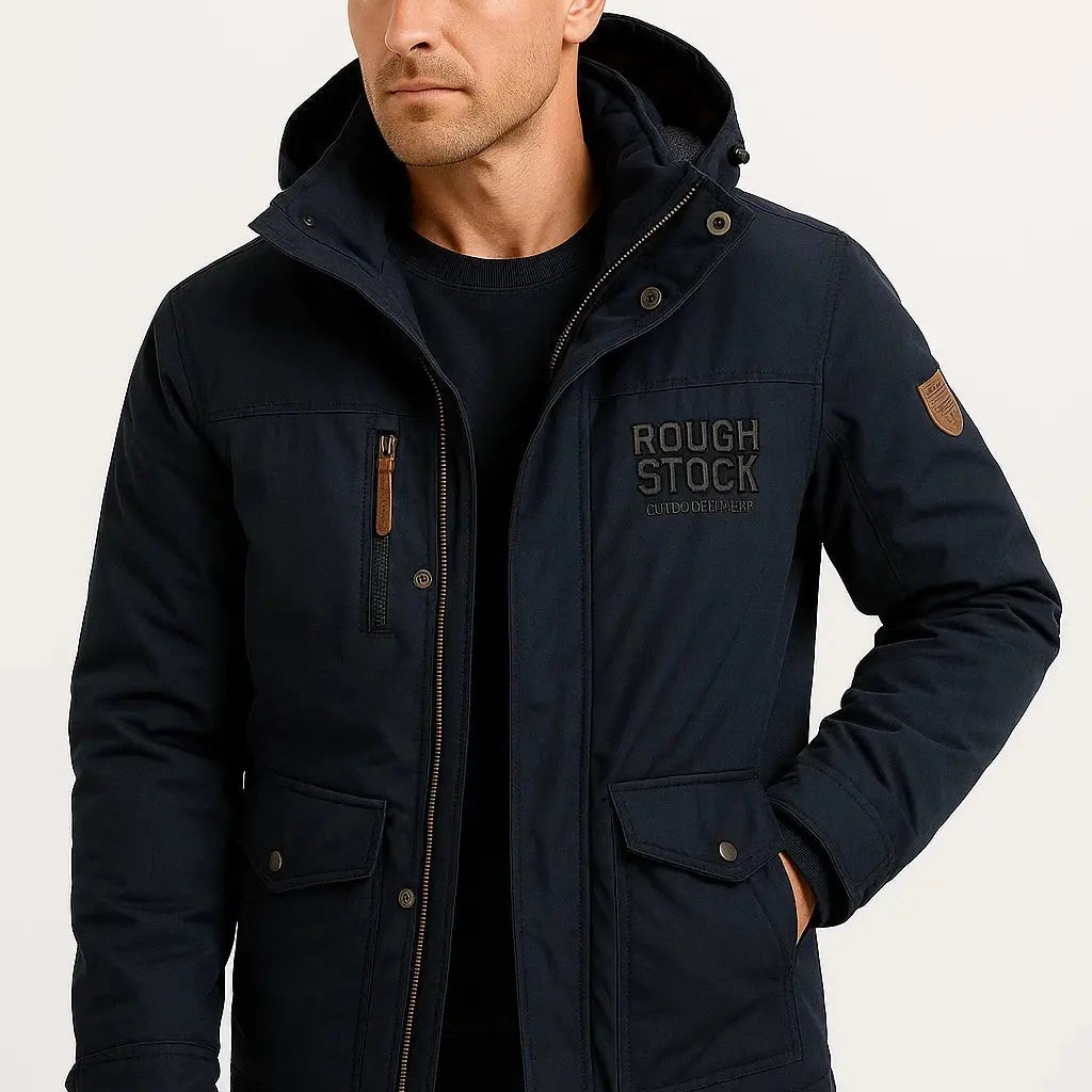 Doudoune homme imperméable isolante à capuche réglable