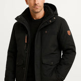 Doudoune homme imperméable isolante à capuche réglable