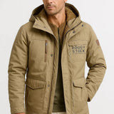 Doudoune homme imperméable isolante à capuche réglable