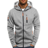 Sweat à Capuche Zippé à Col Montant
