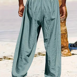 Pantalon Ample à Taille Élastique et Cordon