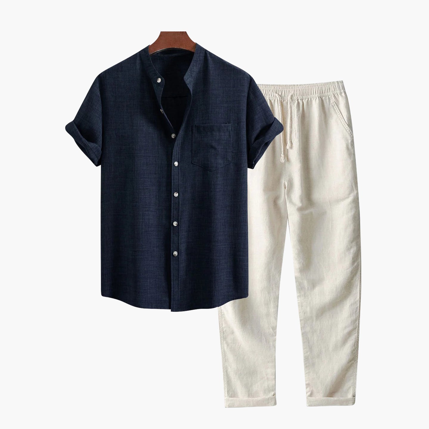 Ensemble Chemise et Pantalon Texturés