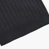 Polo Maille Côtelée à Col Ouvert