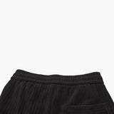 Pantalon Large Texturé à Cordon Contrasté