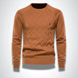 Pull Tricoté Homme Motif Texturé