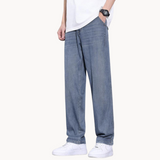 Jean Ample Délavé à Taille Élastique
